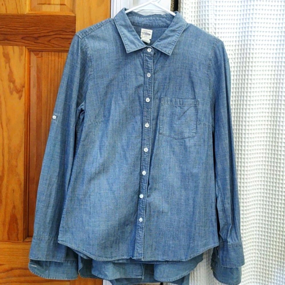 Denim blue J Crew button down